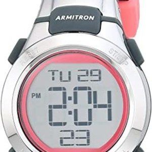 Armitron Sport Women's Digital Chronograph Resin Strap Watch, 45/7012